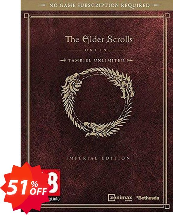 The Elder Scrolls Online Tamriel Unlimited Imperial Edition PC Coupon code 51% discount 