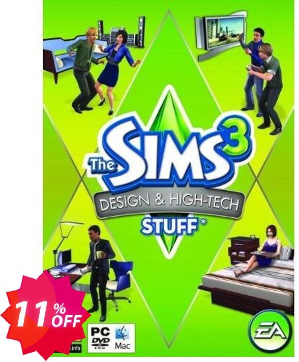 The Sims 3: Design and Hi-Tech Stuff, PC/MAC  Coupon code 11% discount 