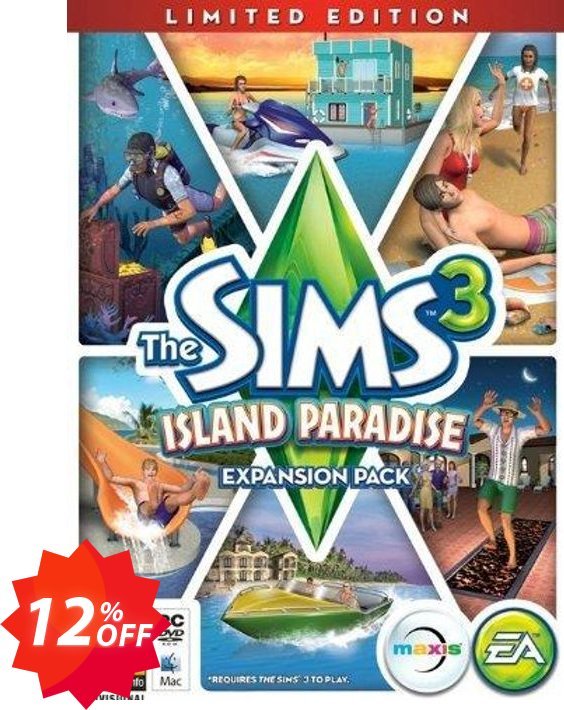 The Sims 3 Island Paradise - Limited Edition, PC  Coupon code 12% discount 