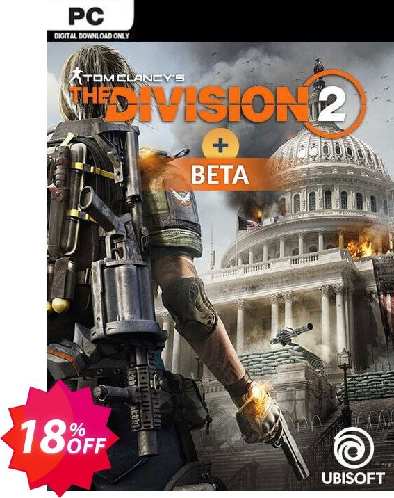 Tom Clancys The Division 2 PC + Beta Coupon code 18% discount 