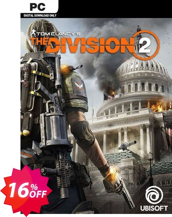 Tom Clancy's The Division 2 PC + DLC Coupon code 16% discount 