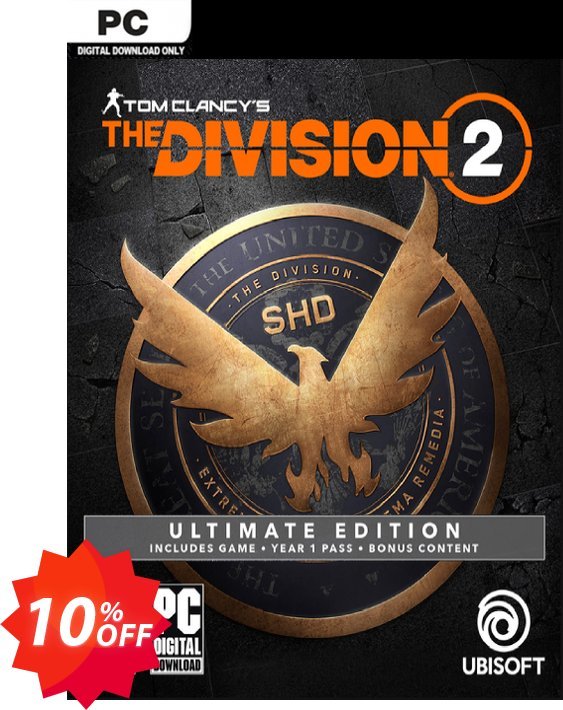Tom Clancy's The Division 2 Ultimate Edition PC Coupon code 10% discount 