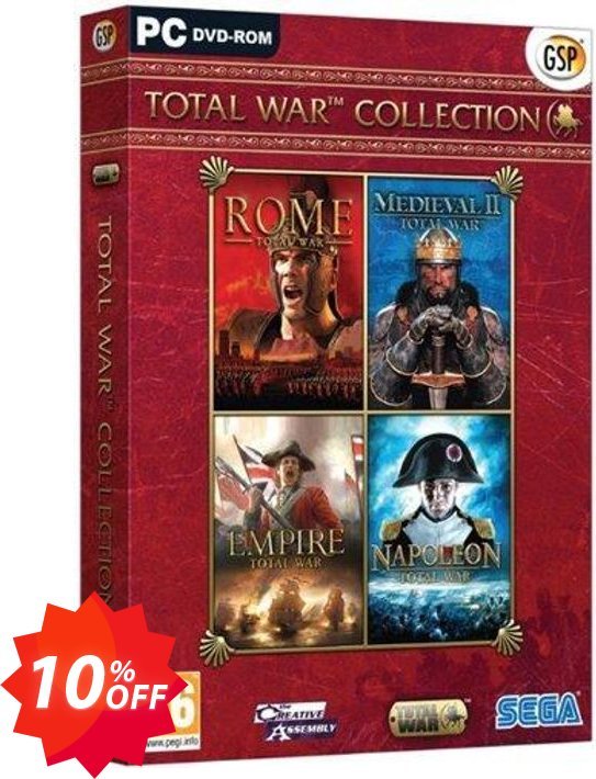 Total War Collection PC Coupon code 10% discount 