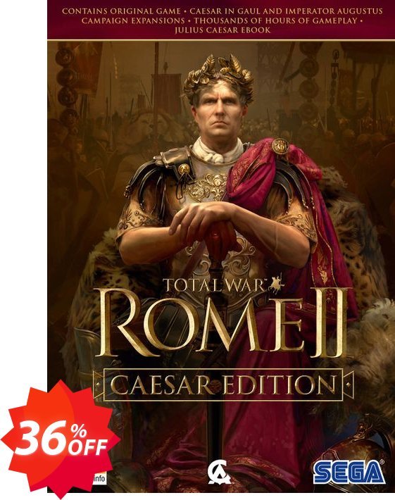 Total War Rome 2 - Caesar Edition PC Coupon code 36% discount 