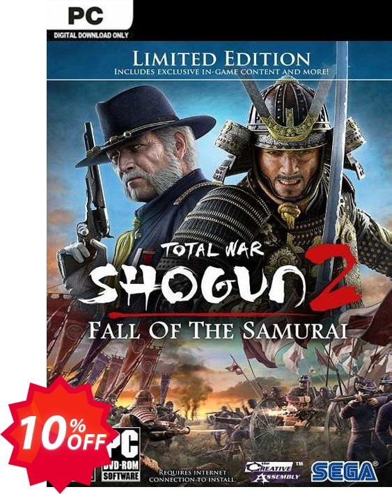 Total War: Shogun 2 Fall of the Samurai - Limited Edition PC Coupon code 10% discount 