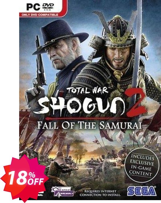 Total War Shogun 2 : Fall Of The Samurai, PC  Coupon code 18% discount 