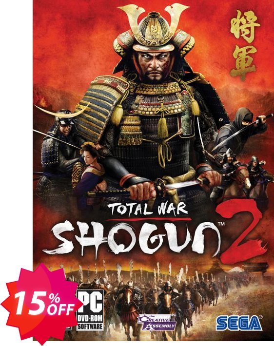 Total War Shogun 2 PC Coupon code 15% discount 