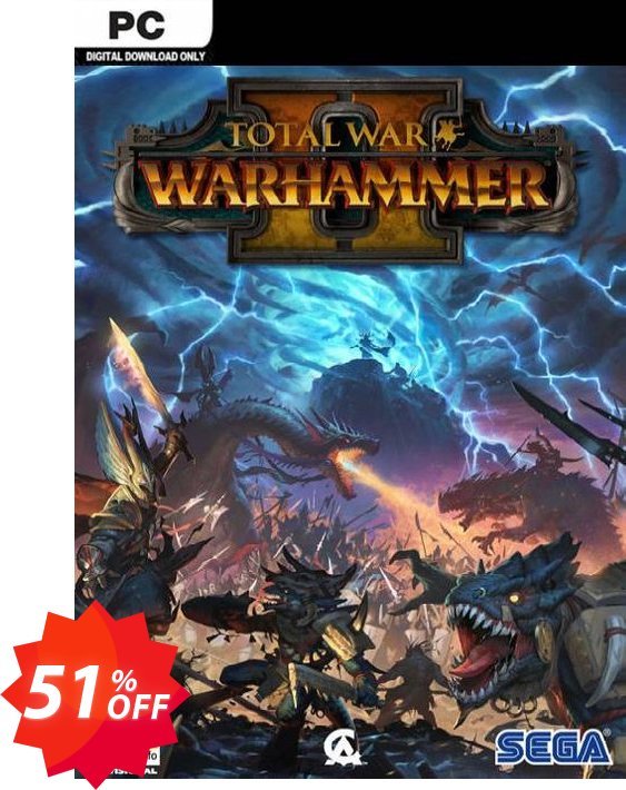 Total War: Warhammer II 2 PC, WW  Coupon code 51% discount 