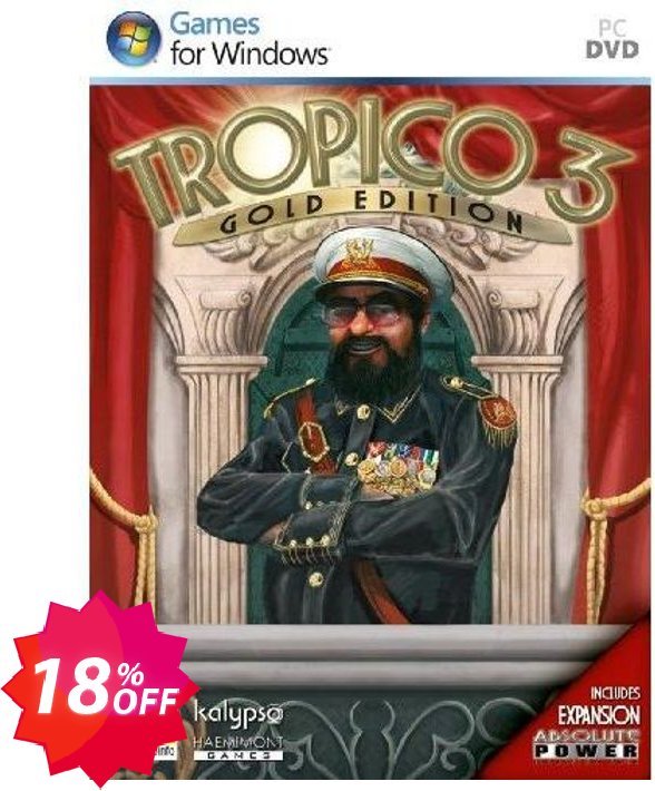 Tropico 3: Gold Edition, PC  Coupon code 18% discount 