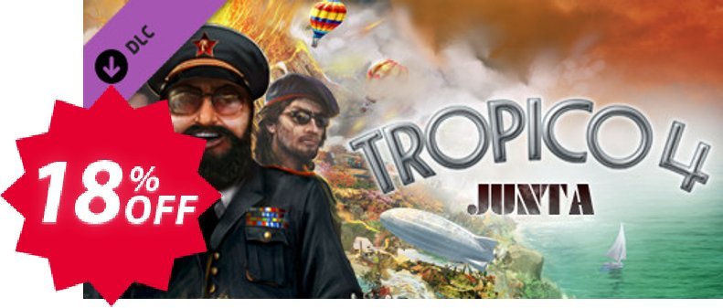 Tropico 4 Junta Military DLC PC Coupon code 18% discount 