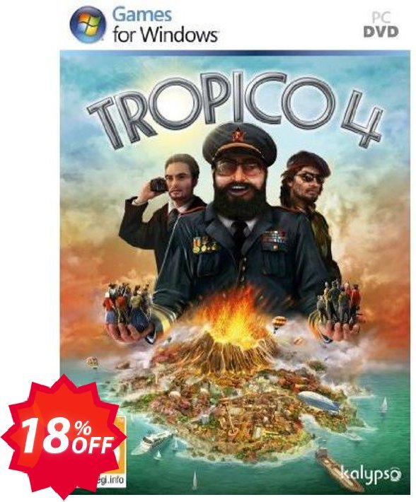 Tropico 4, PC  Coupon code 18% discount 