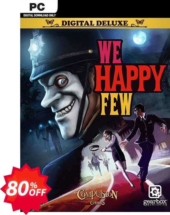 We Happy Few Deluxe Edition PC Coupon code 80% discount 