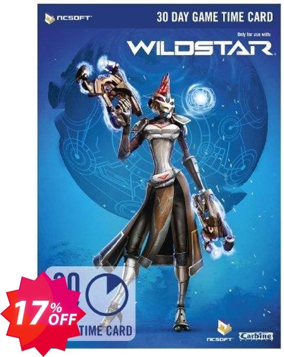 WildStar 30 Day Game Time Card PC Coupon code 17% discount 