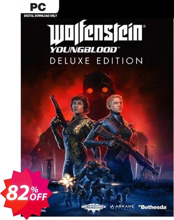 Wolfenstein: Youngblood Deluxe Edition PC, EMEA  Coupon code 82% discount 