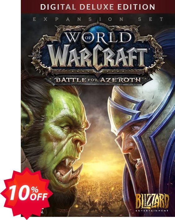 World of Warcraft Battle for Azeroth - Deluxe Edition PC, EU  Coupon code 10% discount 