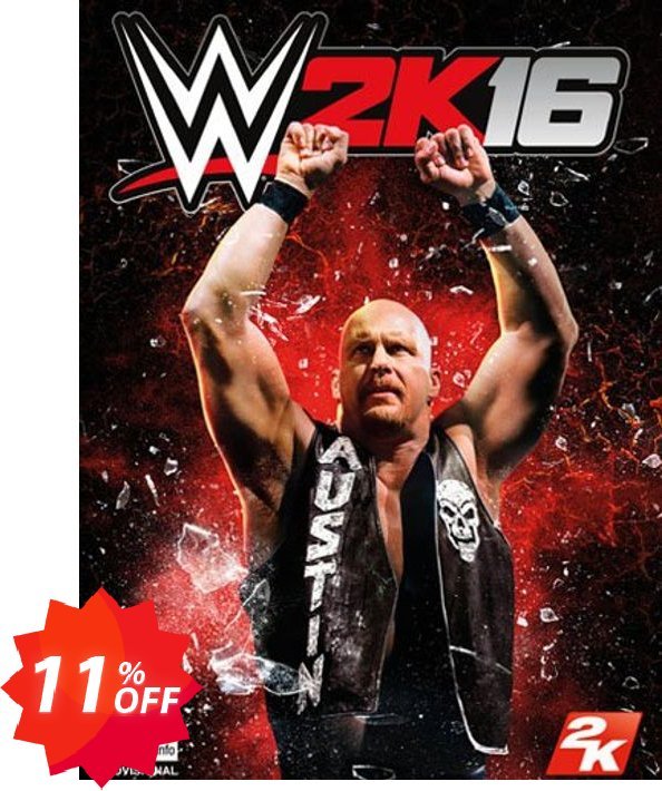 WWE 2K16 PC + DLC Coupon code 11% discount 