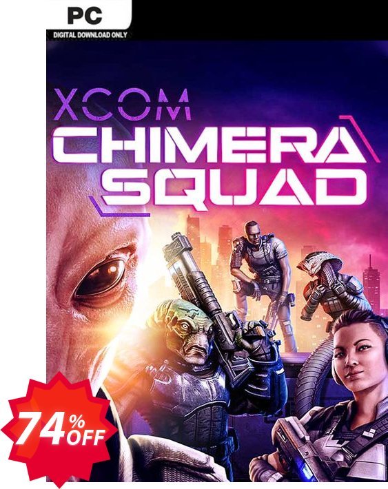 XCOM: Chimera Squad PC, EU  Coupon code 74% discount 