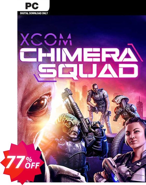 XCOM: Chimera Squad PC, WW  Coupon code 77% discount 