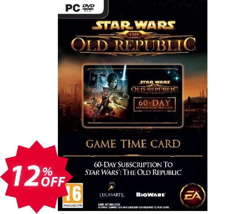 Star Wars: The Old Republic Time Card, PC  Coupon code 12% discount 
