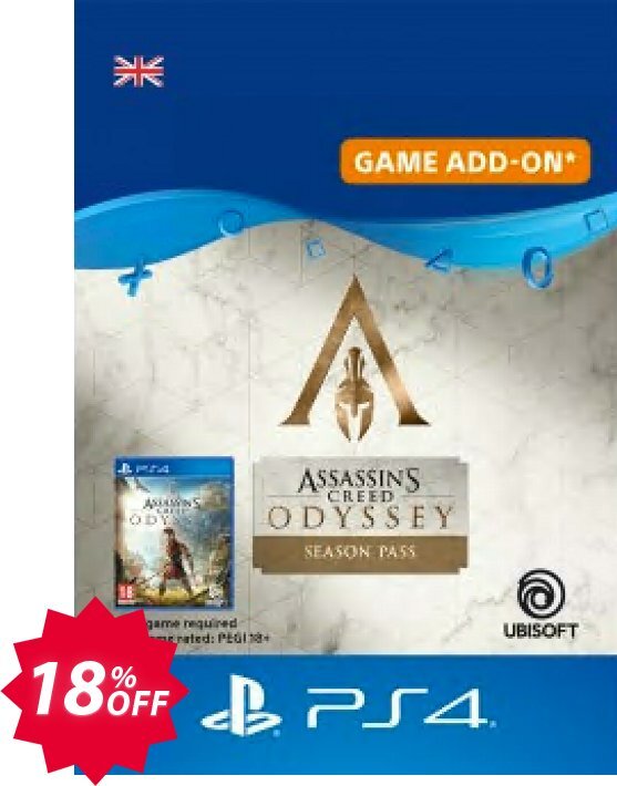 Assassins Creed Odyssey - Season Pass PS4 Coupon code 18% discount 