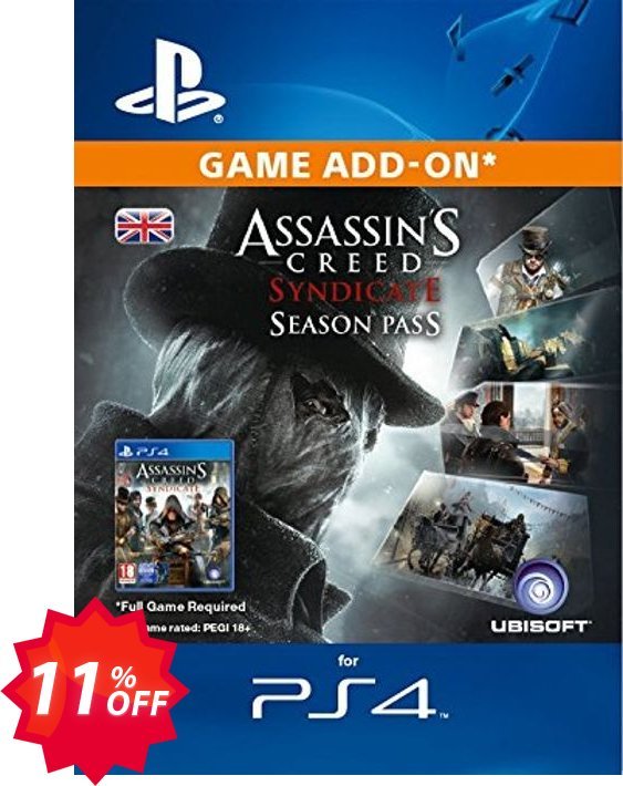 Assassins Creed Syndicate - Season Pass PS4 Coupon code 11% discount 