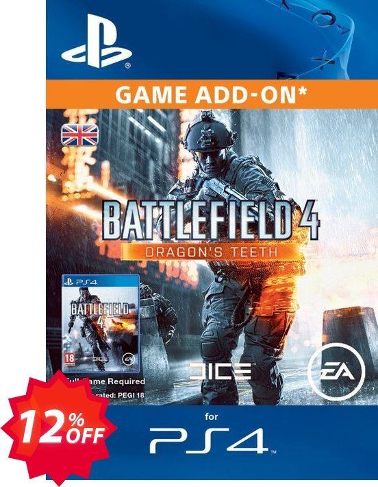 Battlefield 4 Dragons Teeth DLC PS4 Coupon code 12% discount 
