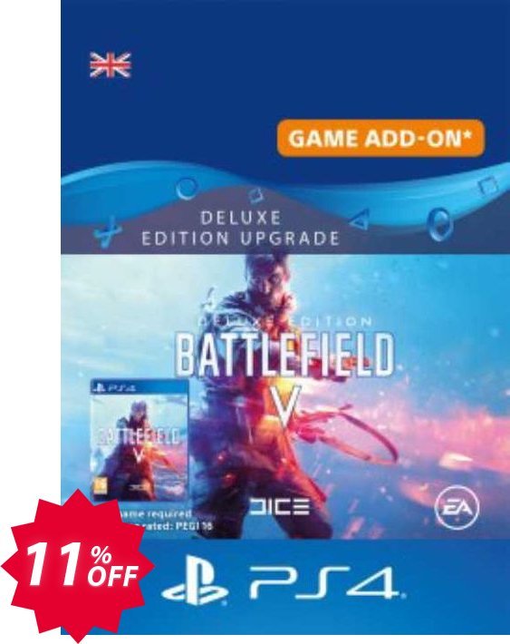 Battlefield V 5 Deluxe Edition Upgrade PS4 Coupon code 11% discount 