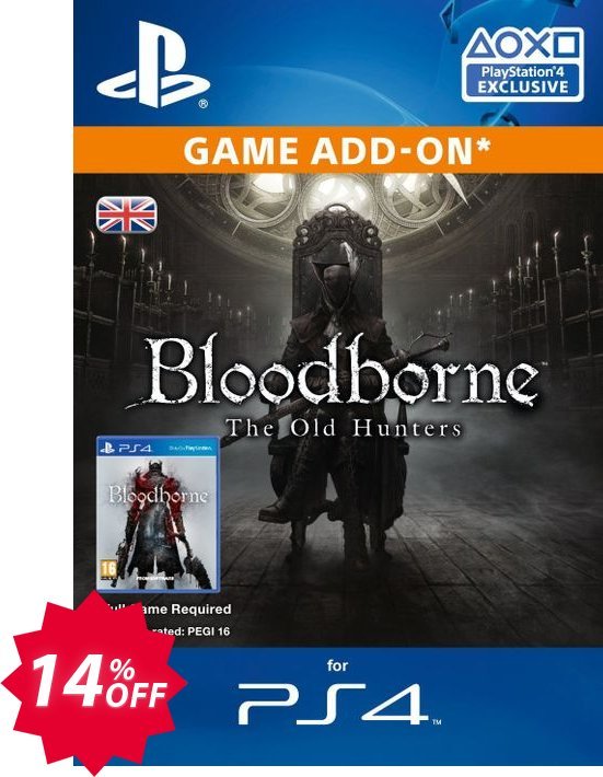 Bloodborne The Old Hunters DLC PS4 Coupon code 14% discount 