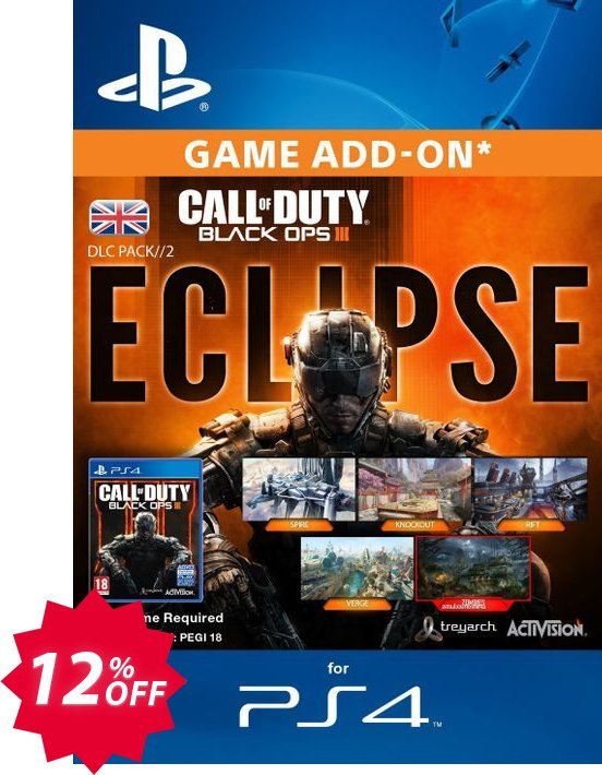 Call of Duty, COD Black Ops III 3 Eclipse DLC PS4 Coupon code 12% discount 