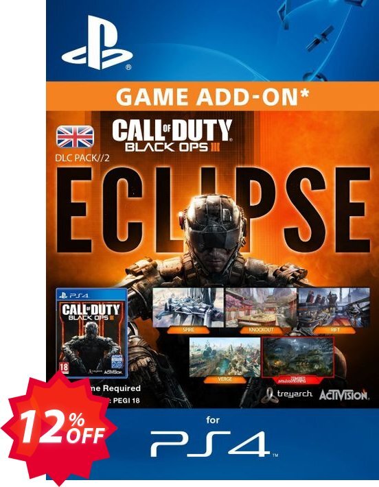 Call of Duty, COD Black Ops III 3 Eclipse DLC PS4 Coupon code 12% discount 