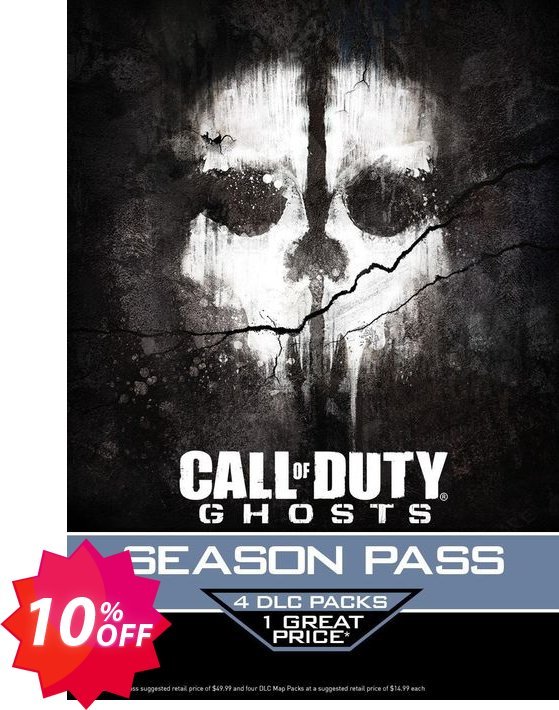 Call of Duty, COD : Ghosts - Season Pass, PSN PS3/PS4 Coupon code 10% discount 