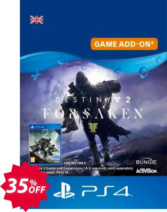 Destiny 2: Forsaken DLC PS4 Coupon code 35% discount 