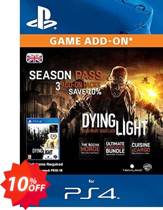 Dying Light Season Pass PS4 Coupon code 10% discount 