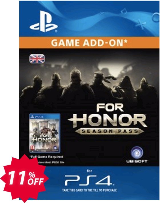 For Honor Season Pass PS4 Coupon code 11% discount 