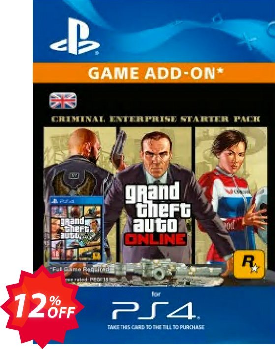Grand Theft Auto Online, GTA V - Criminal Enterprise Starter Pack PS4 Coupon code 12% discount 
