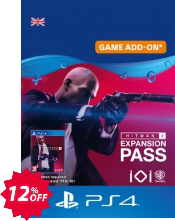 Hitman 2 Expansion Pass PS4 Coupon code 12% discount 