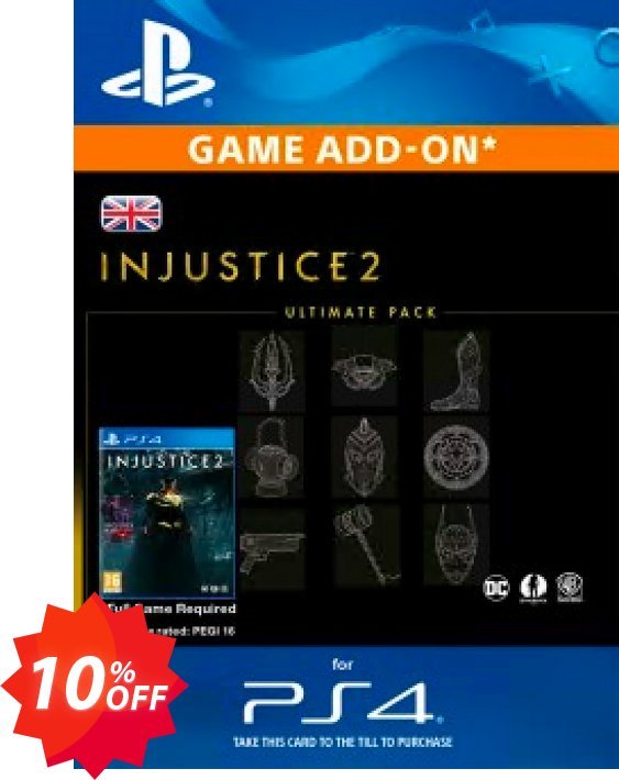 Injustice 2 Ultimate Pack PS4 Coupon code 10% discount 