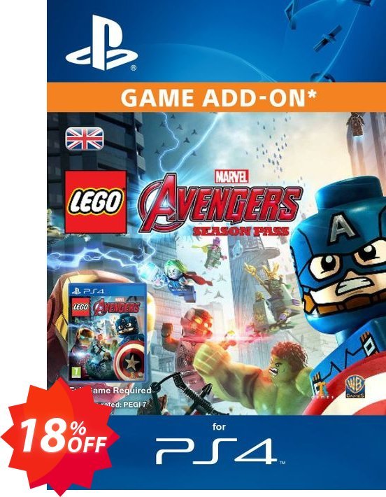 LEGO Marvel Avengers Season Pass PS4 Coupon code 18% discount 