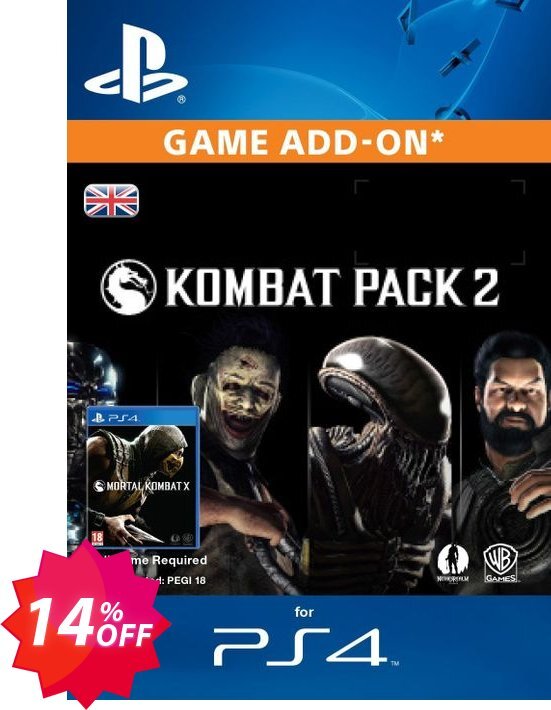 Mortal Kombat X Kombat Pack 2 PS4 Coupon code 14% discount 