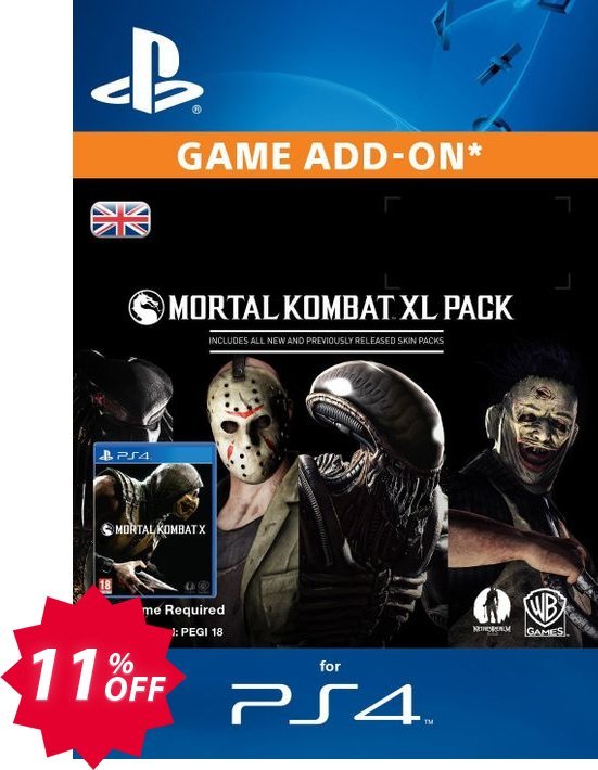 Mortal Kombat X XL Pack PS4 Coupon code 11% discount 