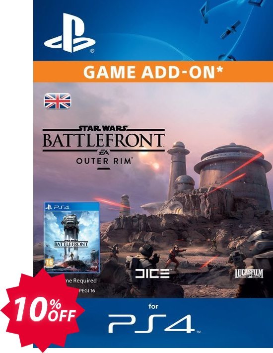 Star Wars Battlefront Outer Rim, DLC PS4 Coupon code 10% discount 