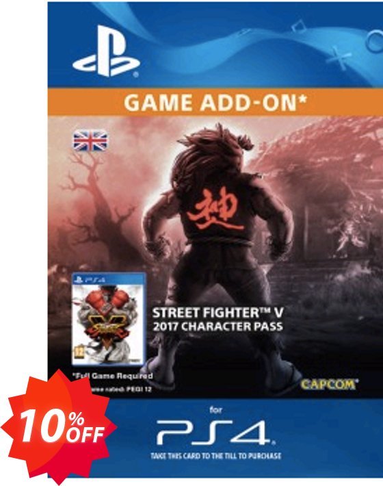 Street Fighter V 5 - Character Pass PS4 Coupon code 10% discount 