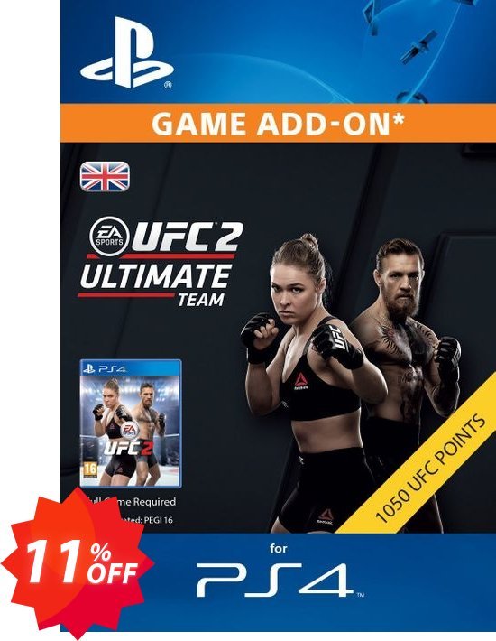 UFC 2 - 1050 Points PS4 Coupon code 11% discount 