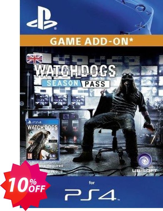 Watch Dogs: Season Pass PSN, PS3/PS4  Coupon code 10% discount 
