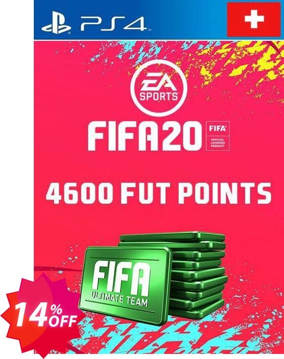 4600 FIFA 20 Ultimate Team Points PS4, Switzerland  Coupon code 14% discount 