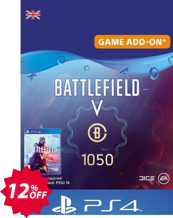 Battlefield V 5 - Battlefield Currency 1050 PS4, UK  Coupon code 12% discount 