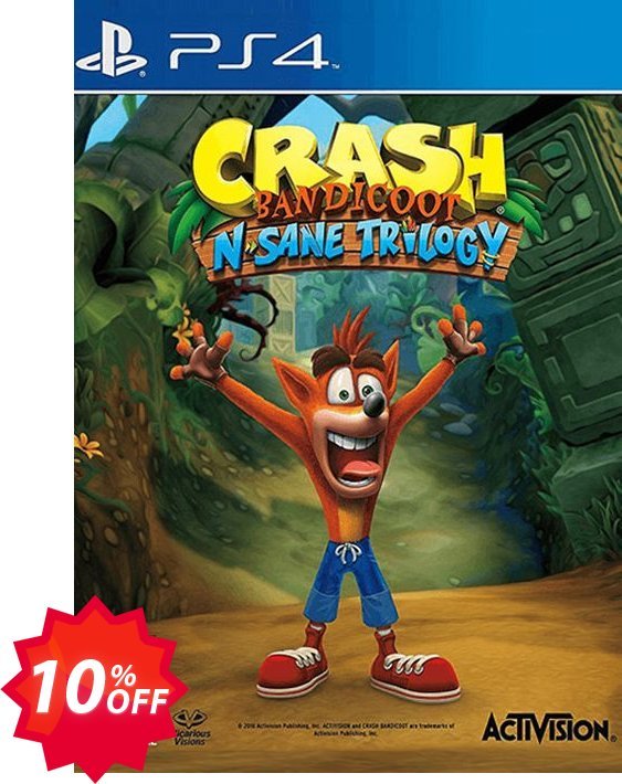 Crash Bandicoot N. Sane Trilogy PS4 Coupon code 10% discount 