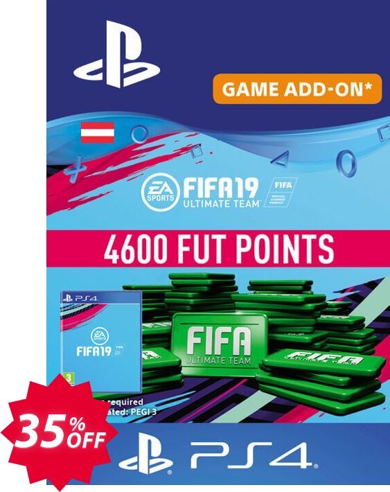 Fifa 19 - 4600 FUT Points PS4, Austria  Coupon code 35% discount 