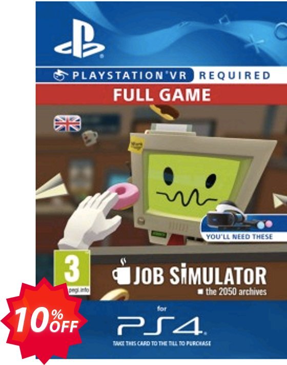 Job Simulator VR PS4 Coupon code 10% discount 