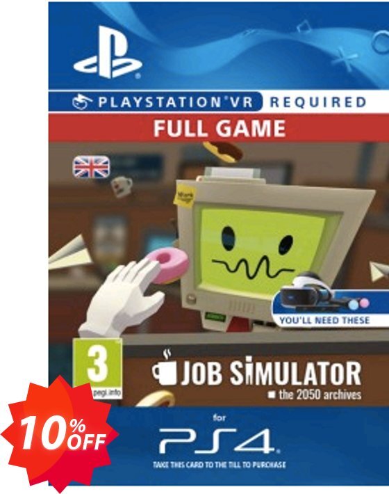 Job Simulator VR PS4 Coupon code 10% discount 